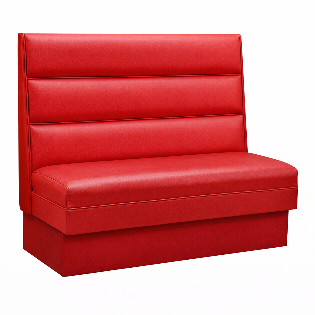 Channel Back Booth – Horizontal restaurant booths Chicago