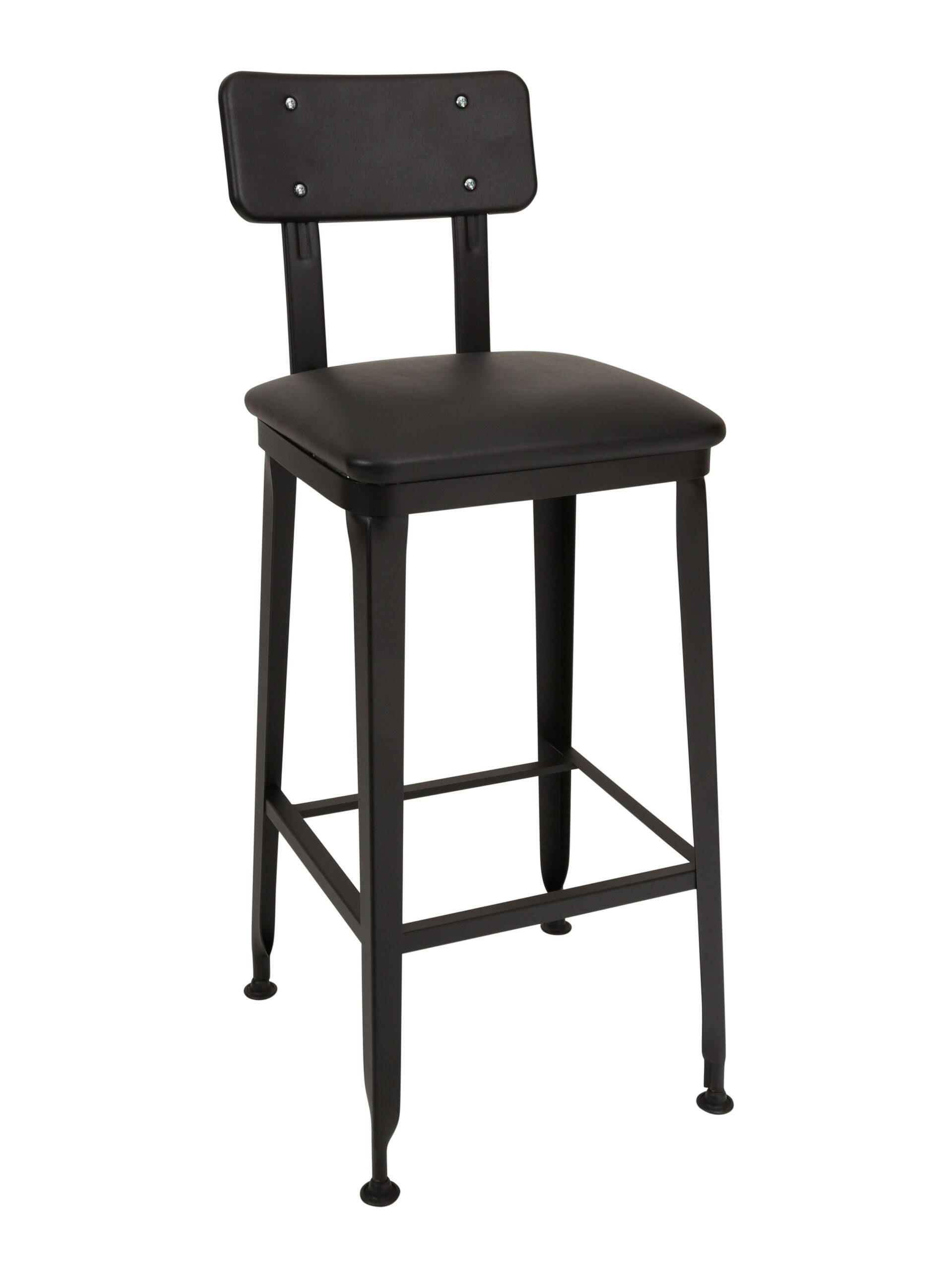 Barstool with Metal Back & Uph Seat