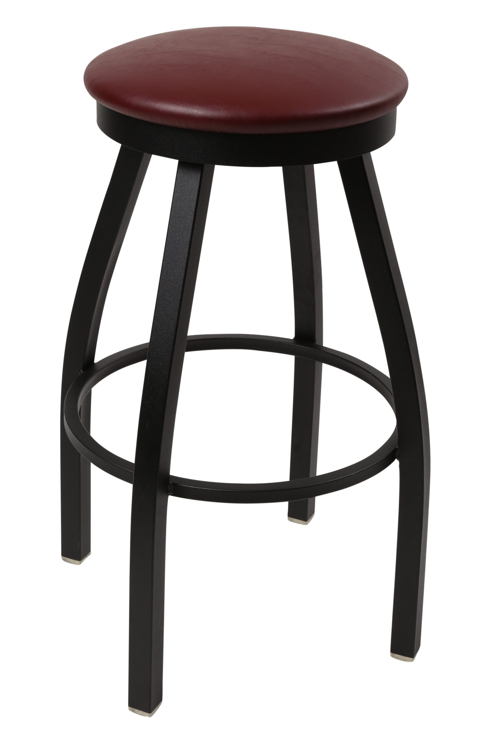 Barstool with seat ring and pulled seat