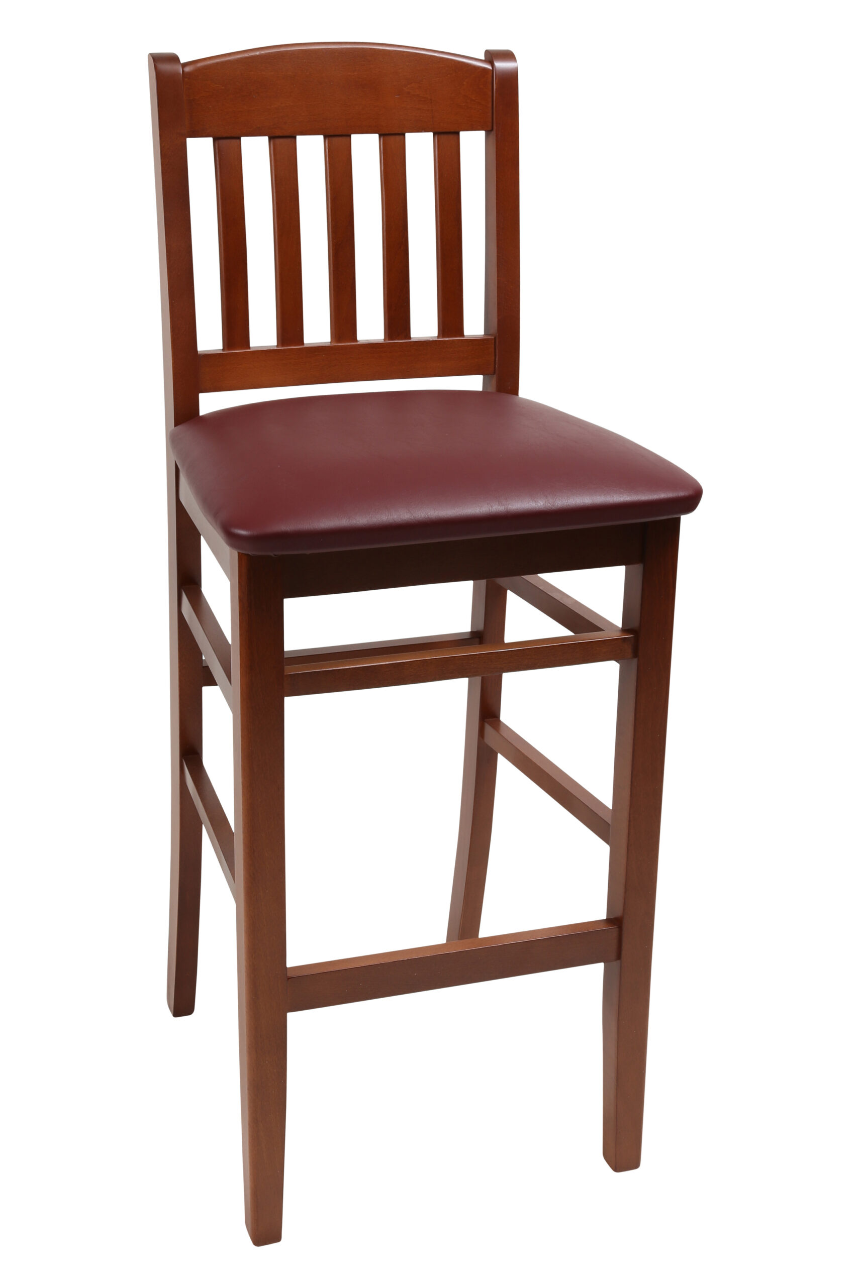Bull Dog Wood Barstool with uph seat