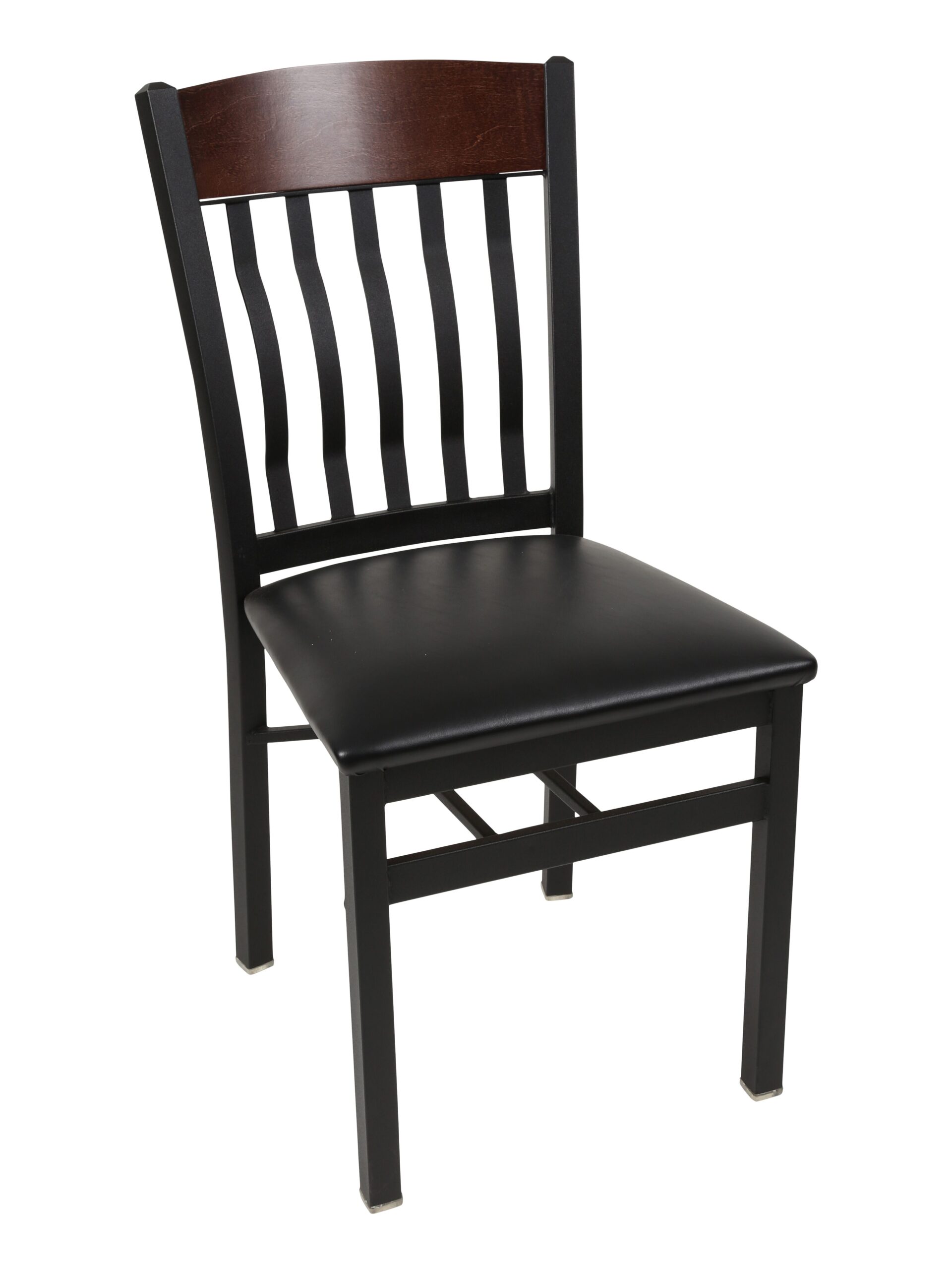 Chair Metal uphol seat wood back HR