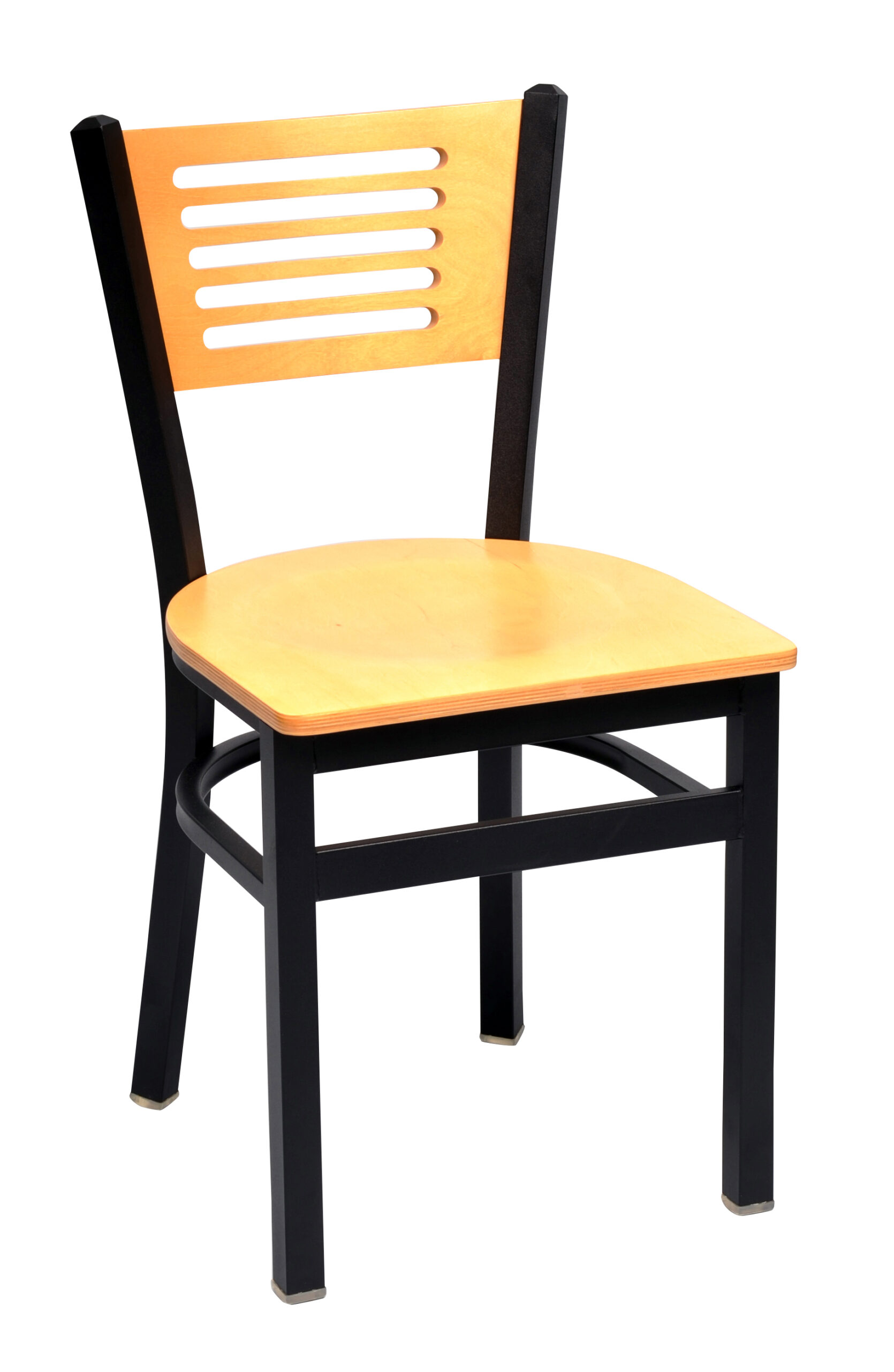 Chair with wood seat
