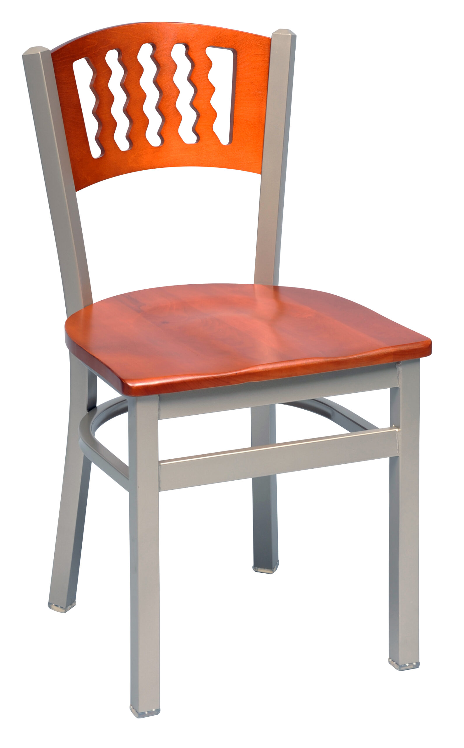 Chair with wood seat