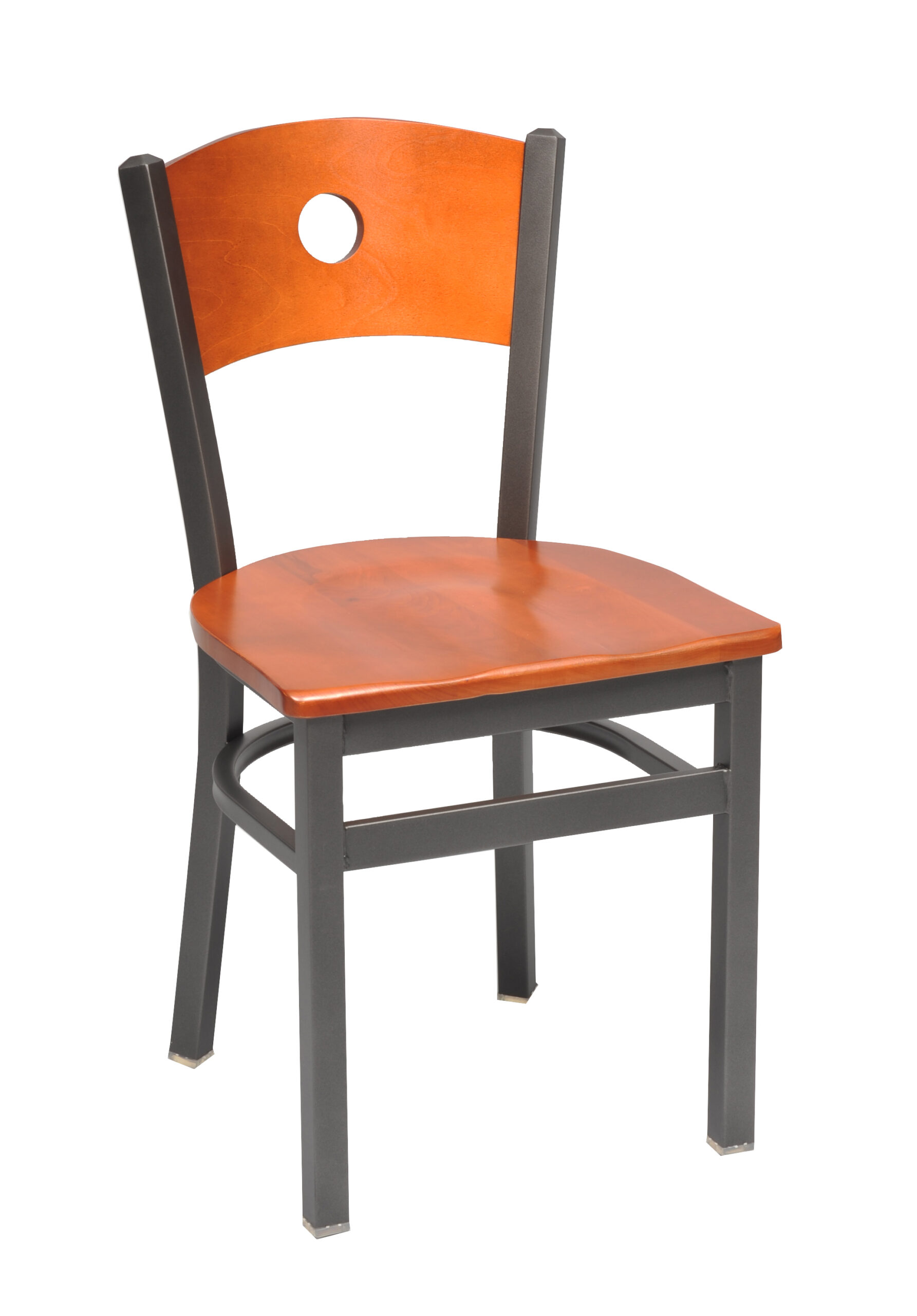 Chair with wood seat