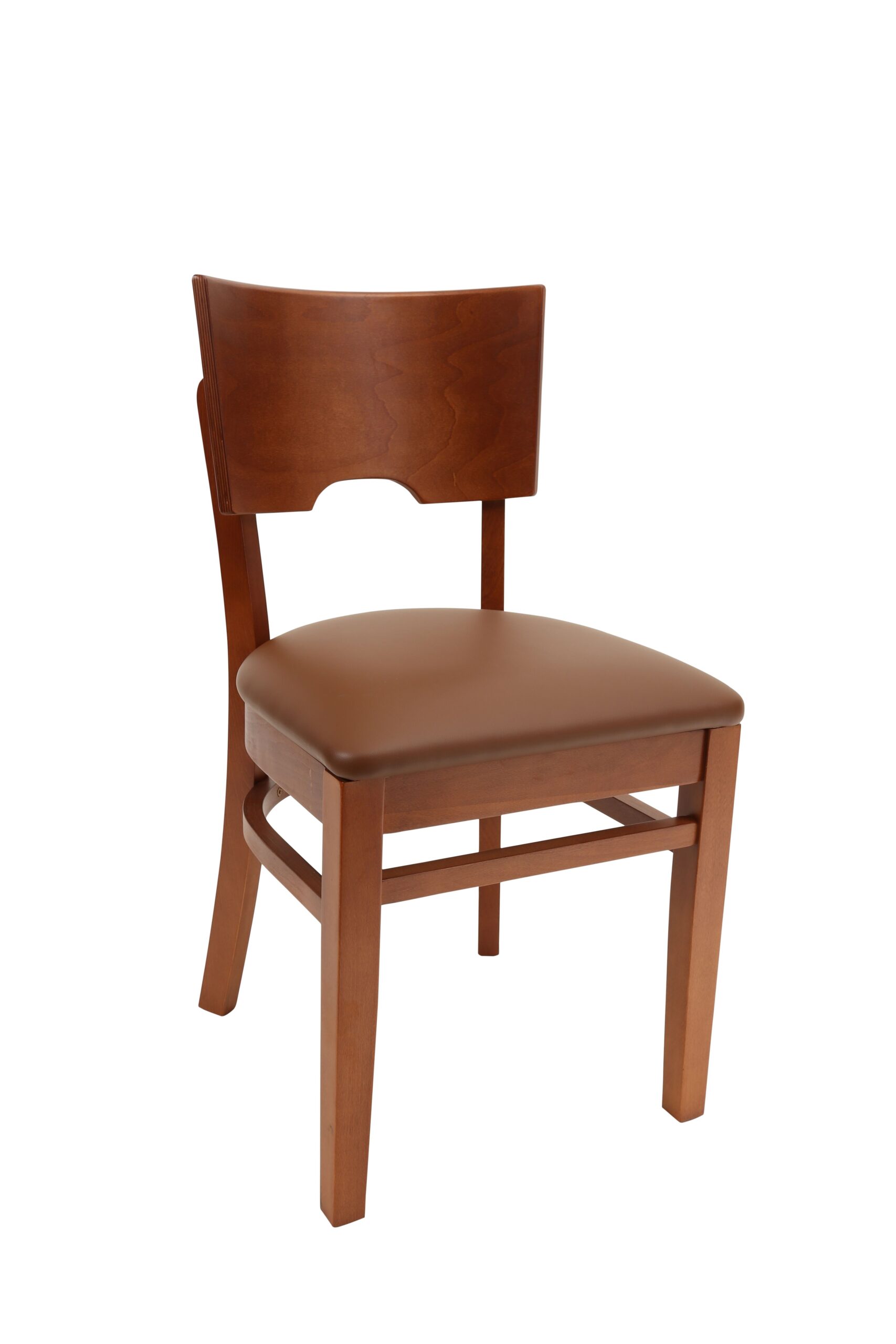 Chair wood uphol seat wood back LR