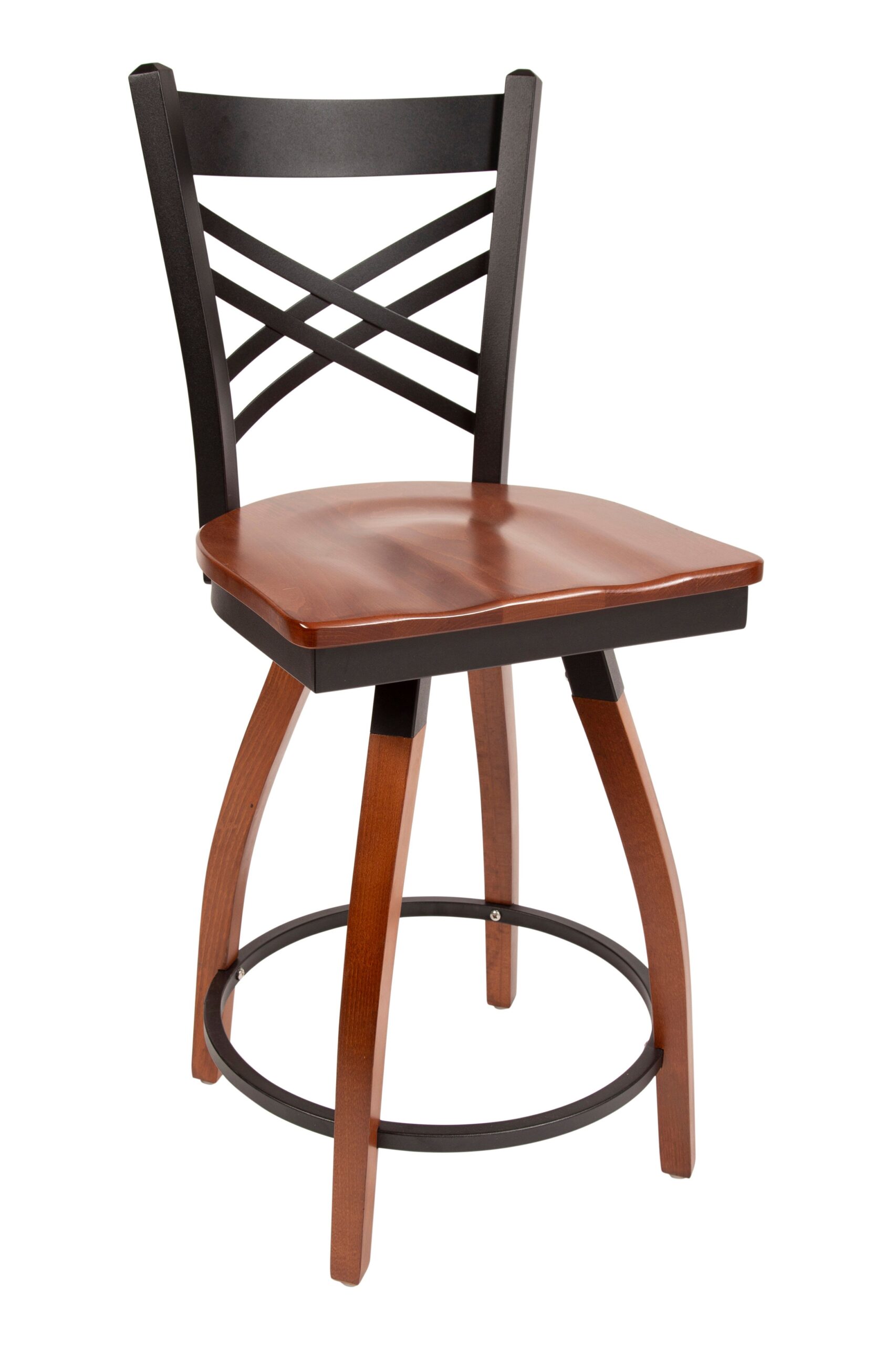 Cross with Wood Seat