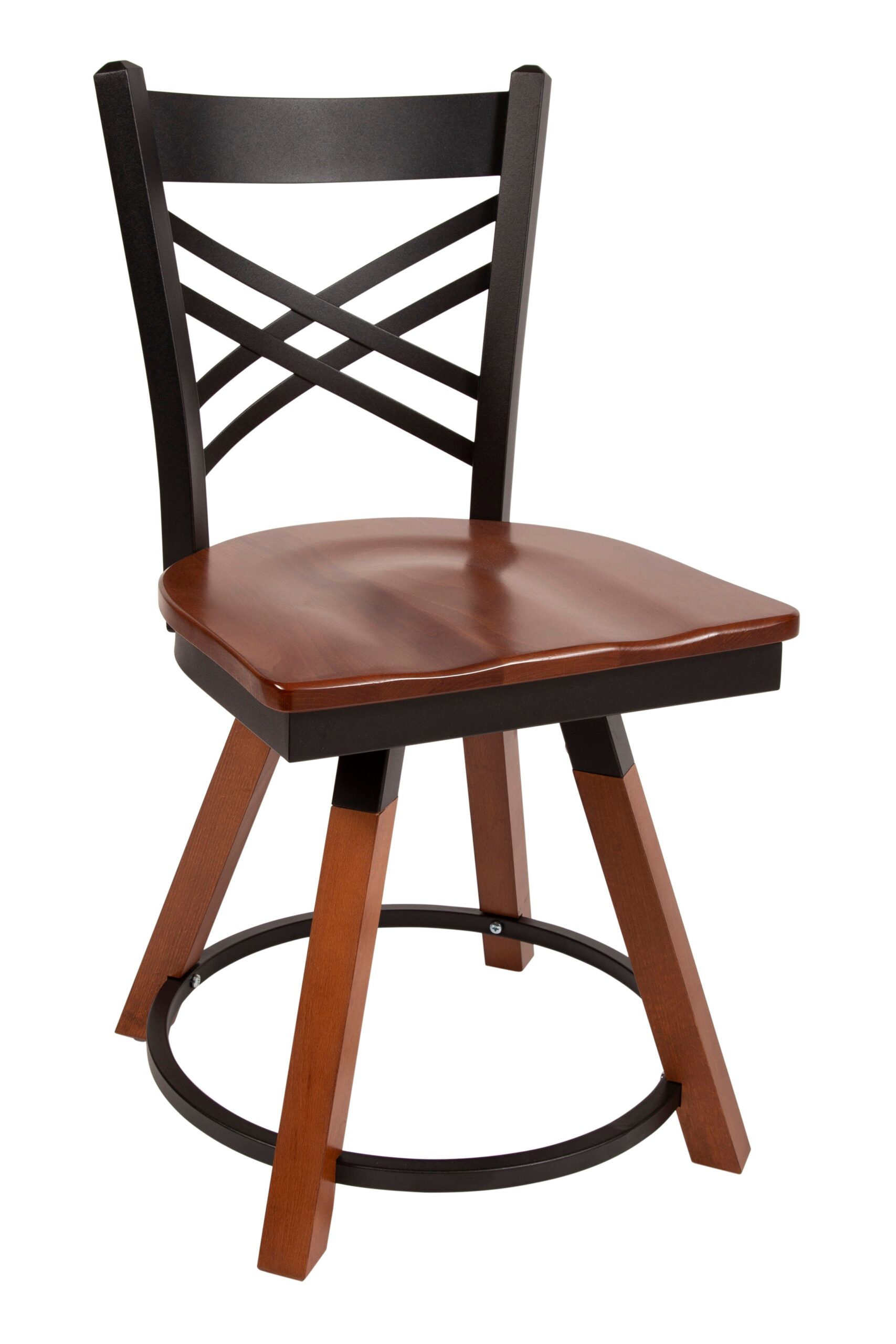 Cross with Wood Seat