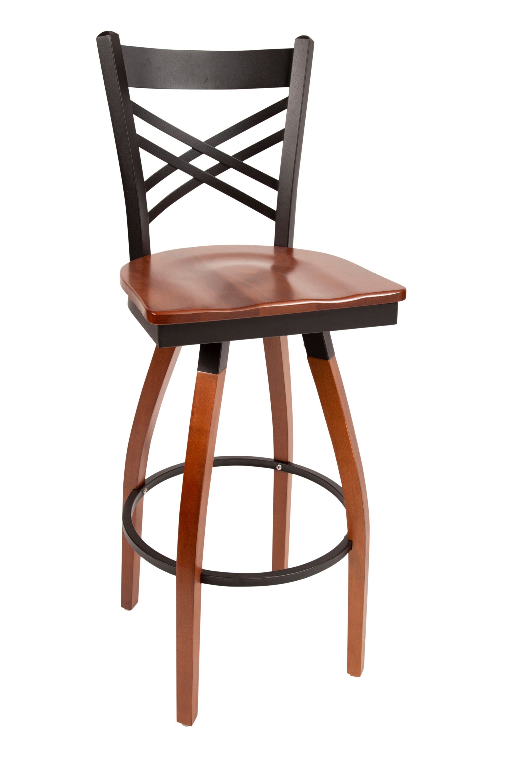 Cross with Wood Seat