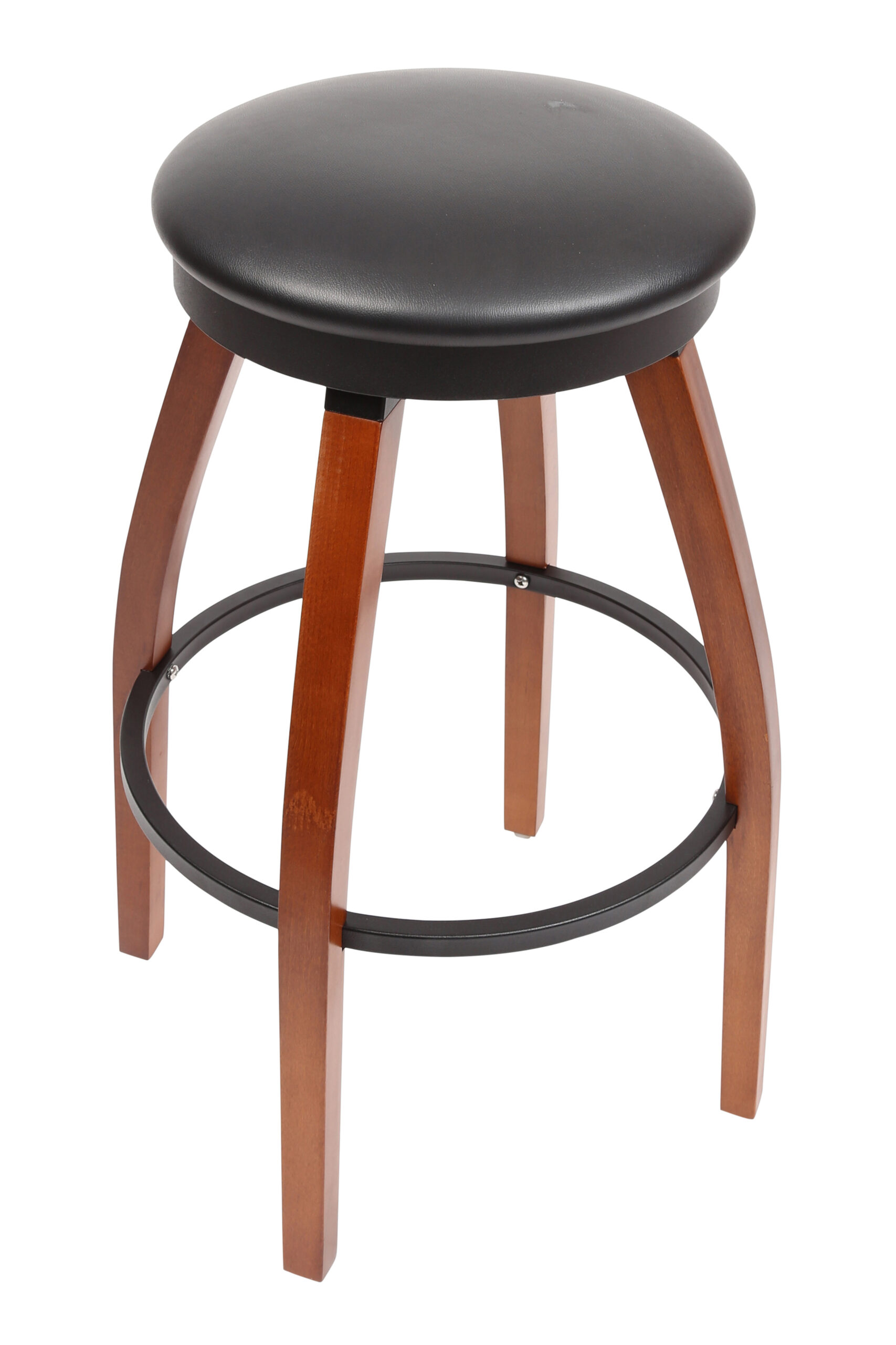 Karaoke Wood Barstool rnd uph seat LR