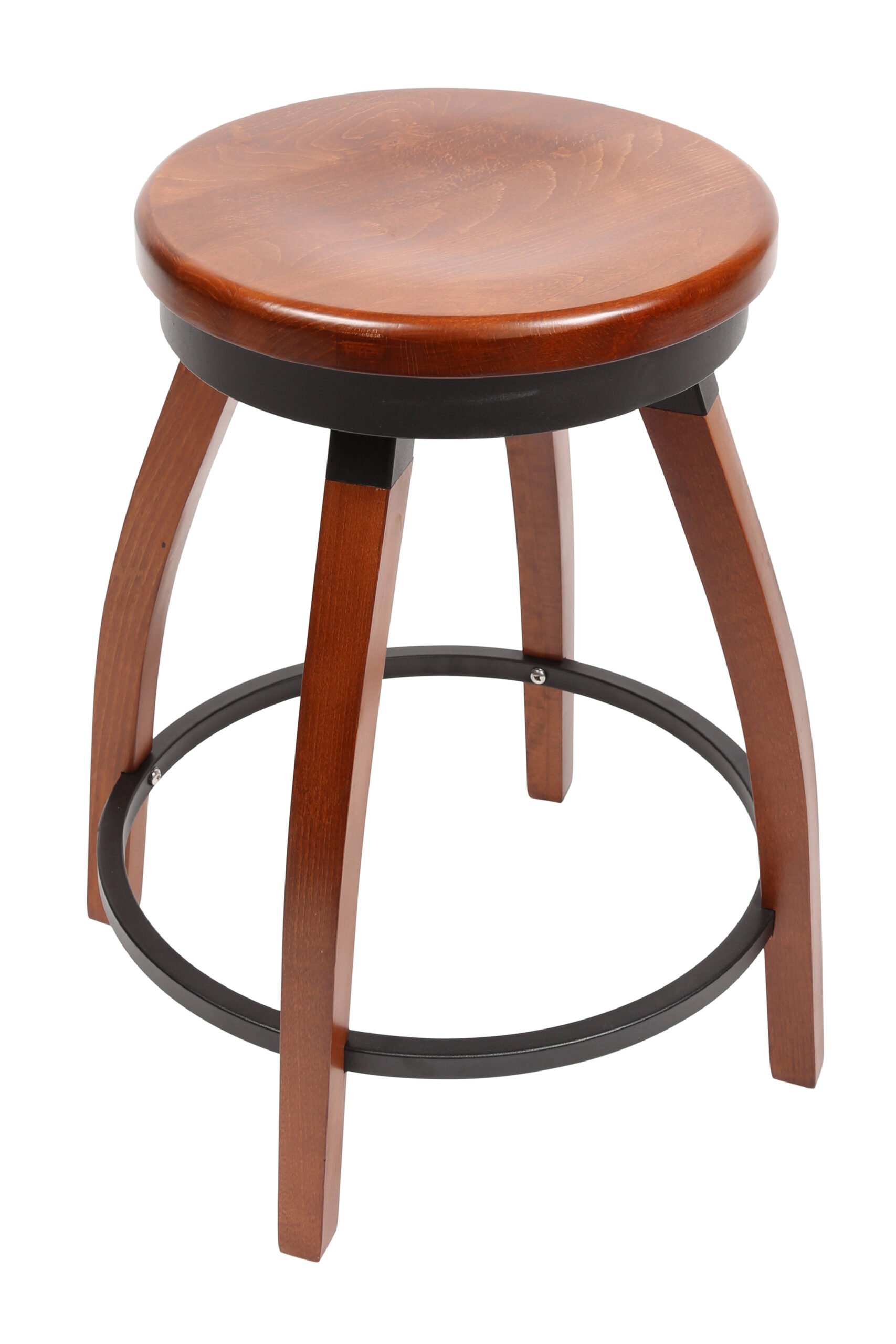 Karaoke Wood Counterstool rnd wood seat LR