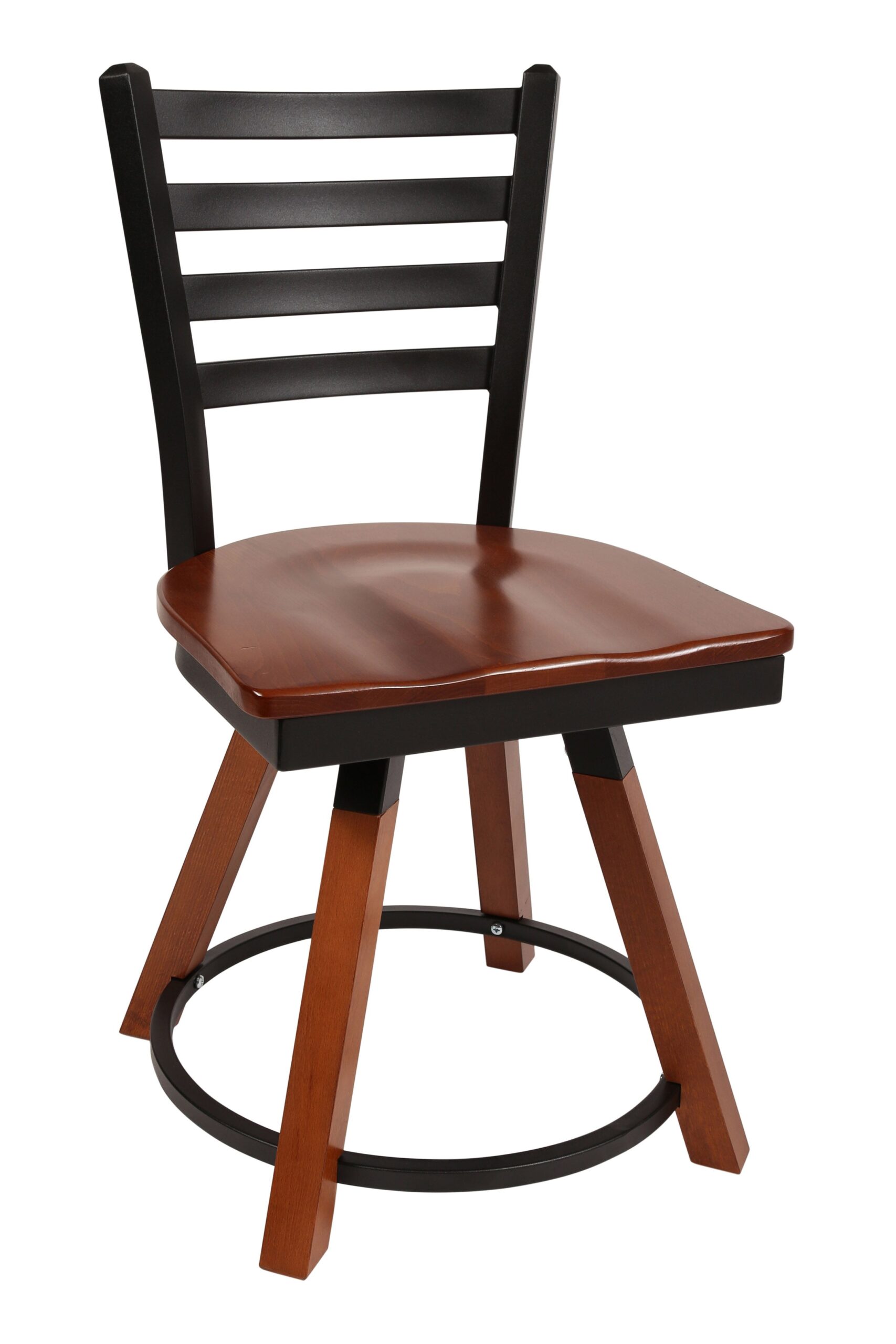 Ladder with Wood Seat