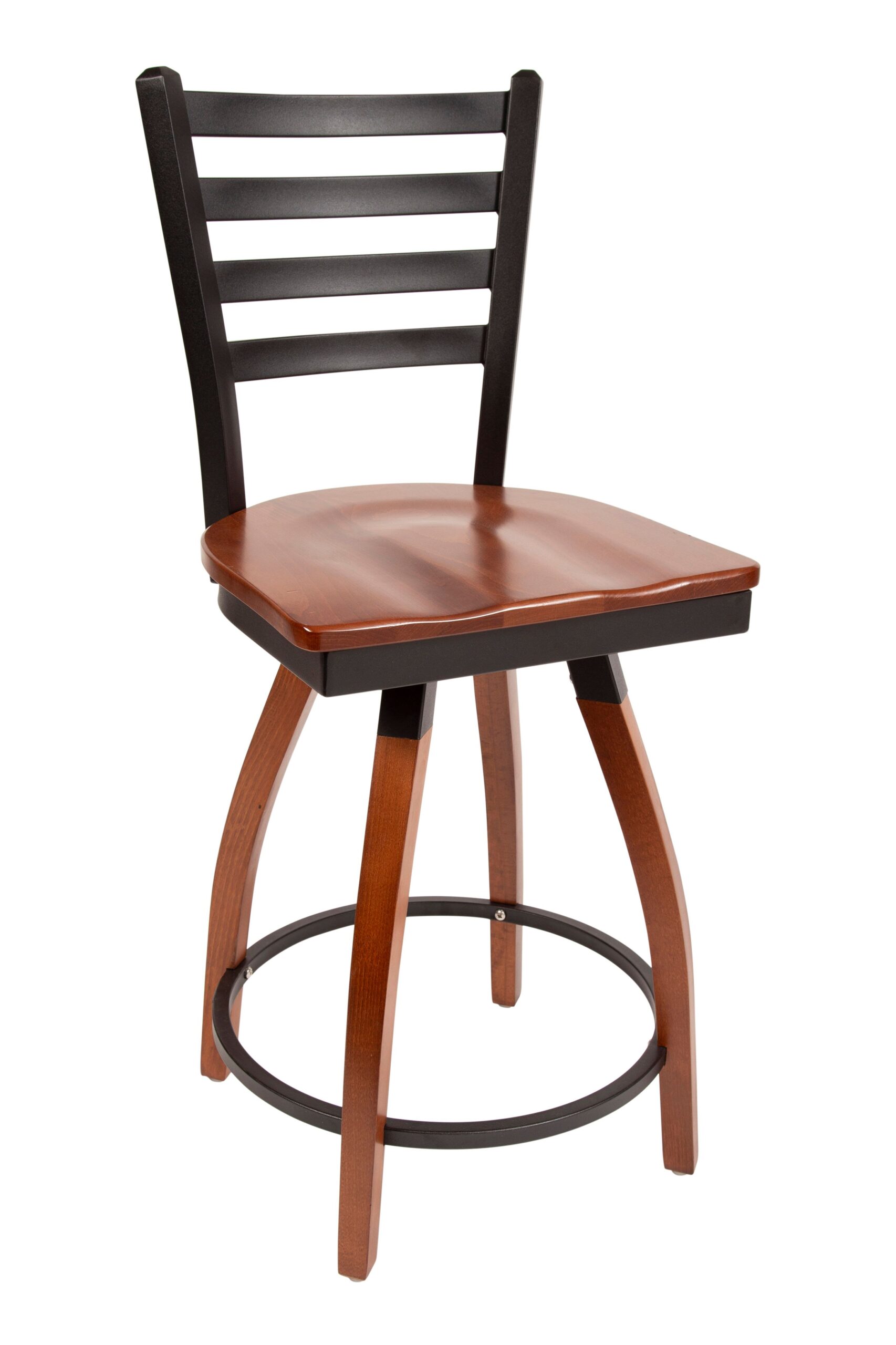 Ladder with Wood Seat