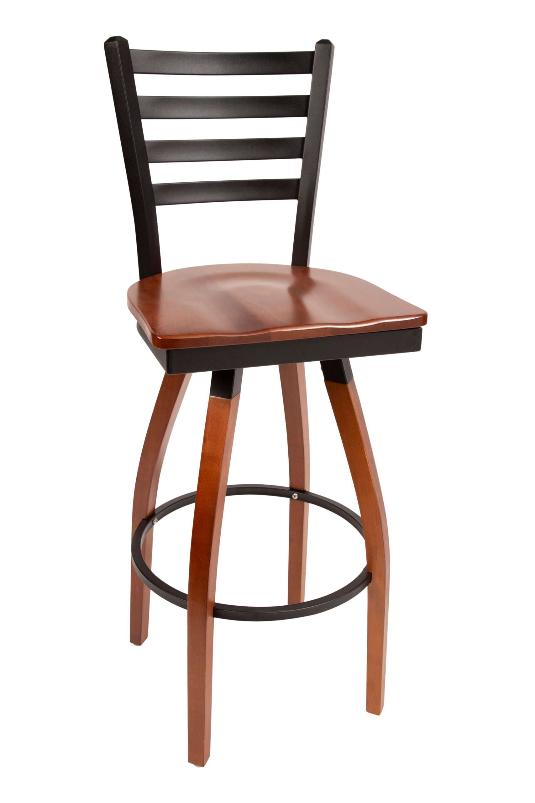 Ladder with Wood Seat