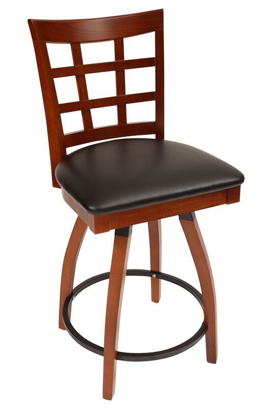 Lattice BW Counter Stool