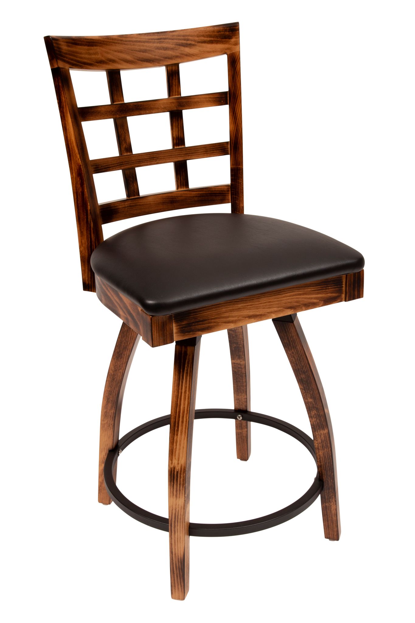 Lattice Back Motion Counter Stool