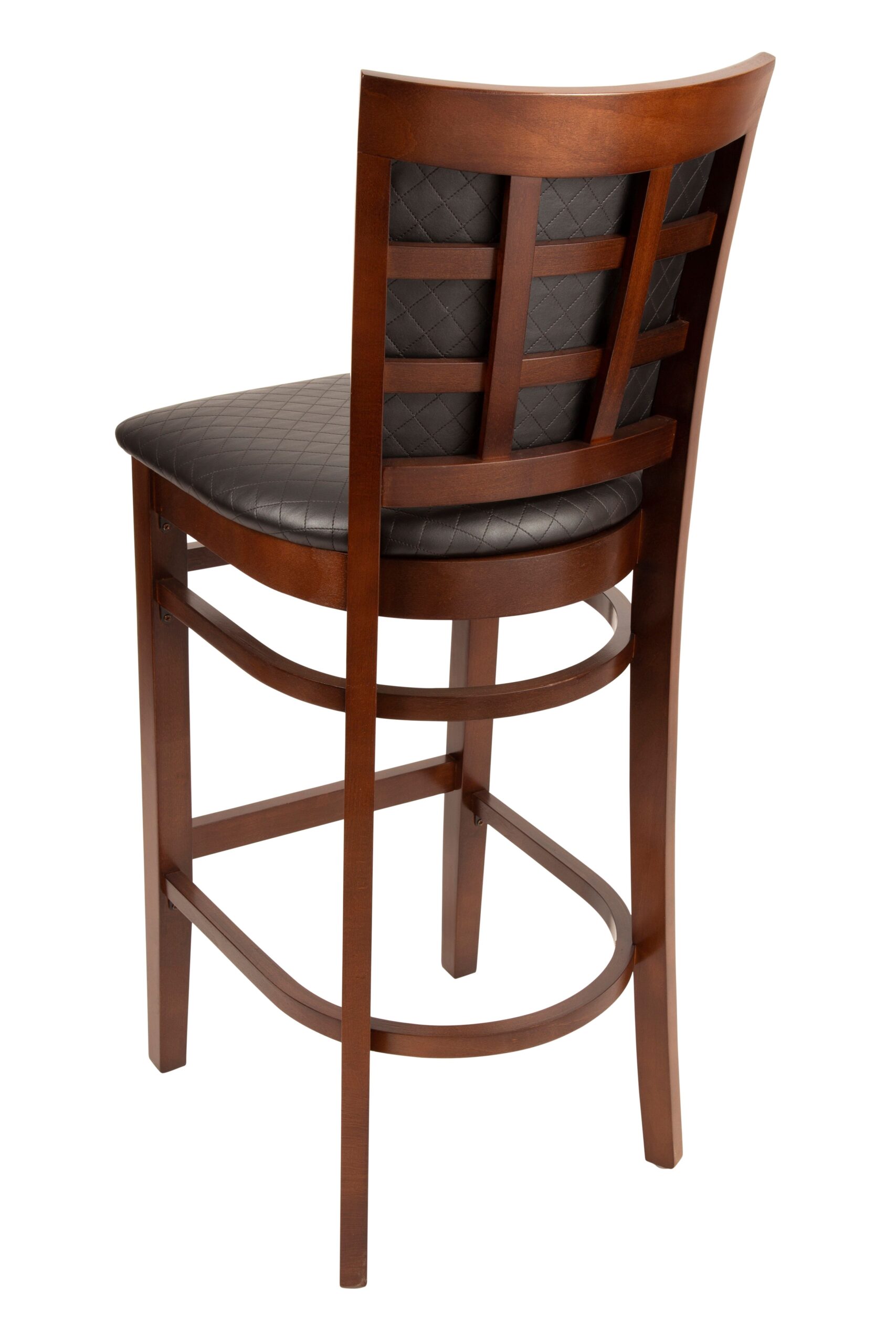 Lattice Barstool with Back Pad – Back Side