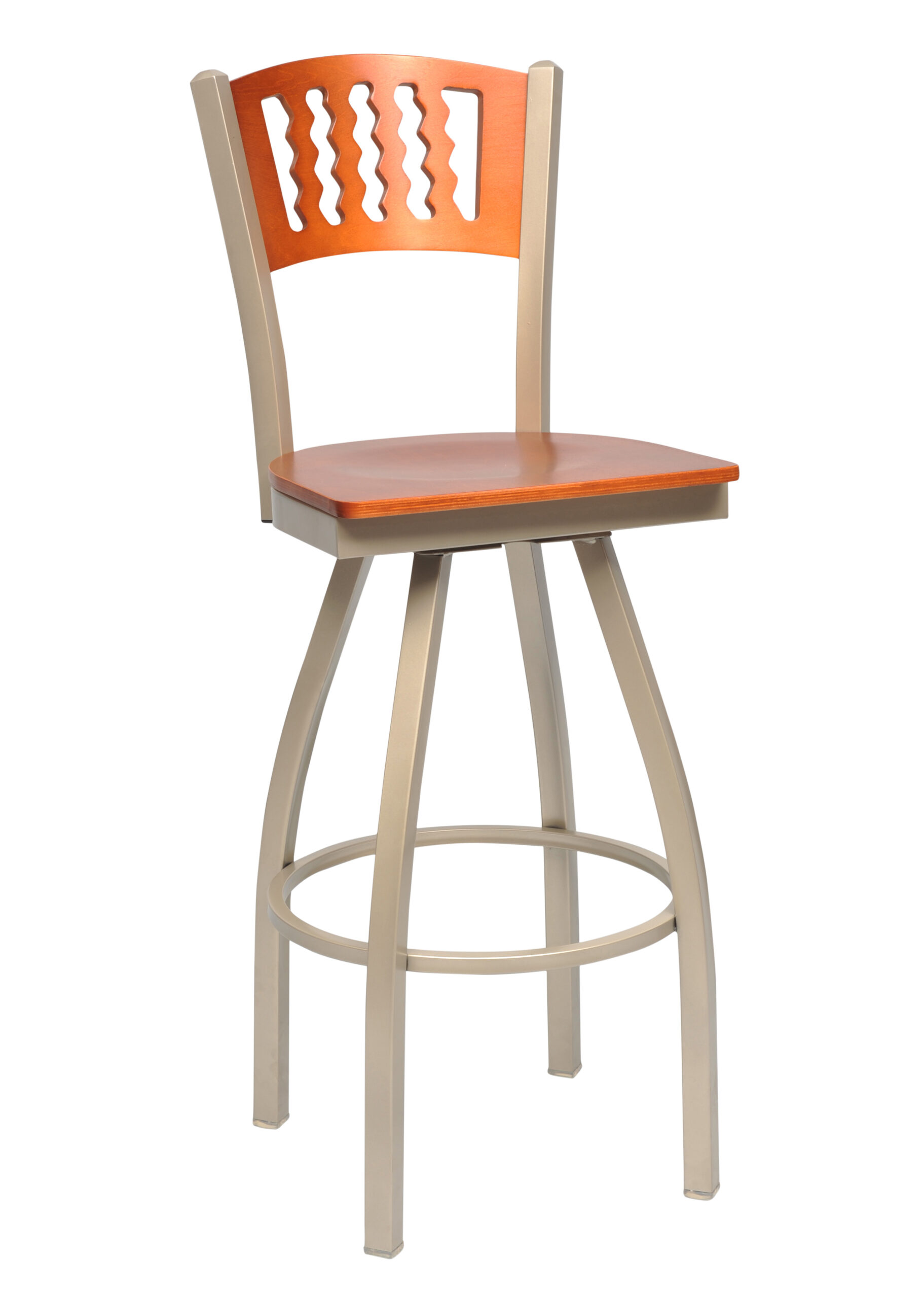 Slot Back 30 Motion Barstool Wavy Back