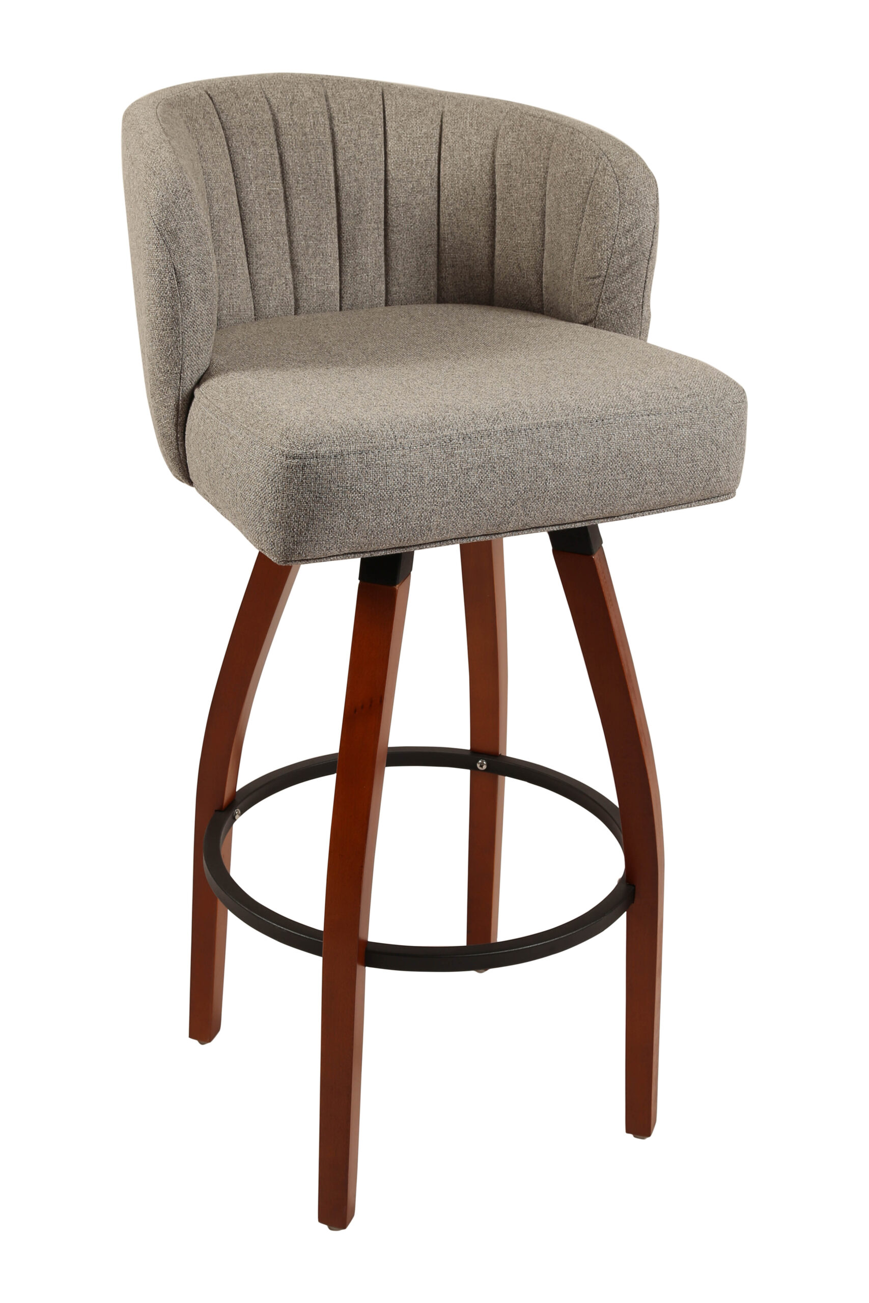 T99 Bucket with Inside Channeling – Wood Karaoke Barstool