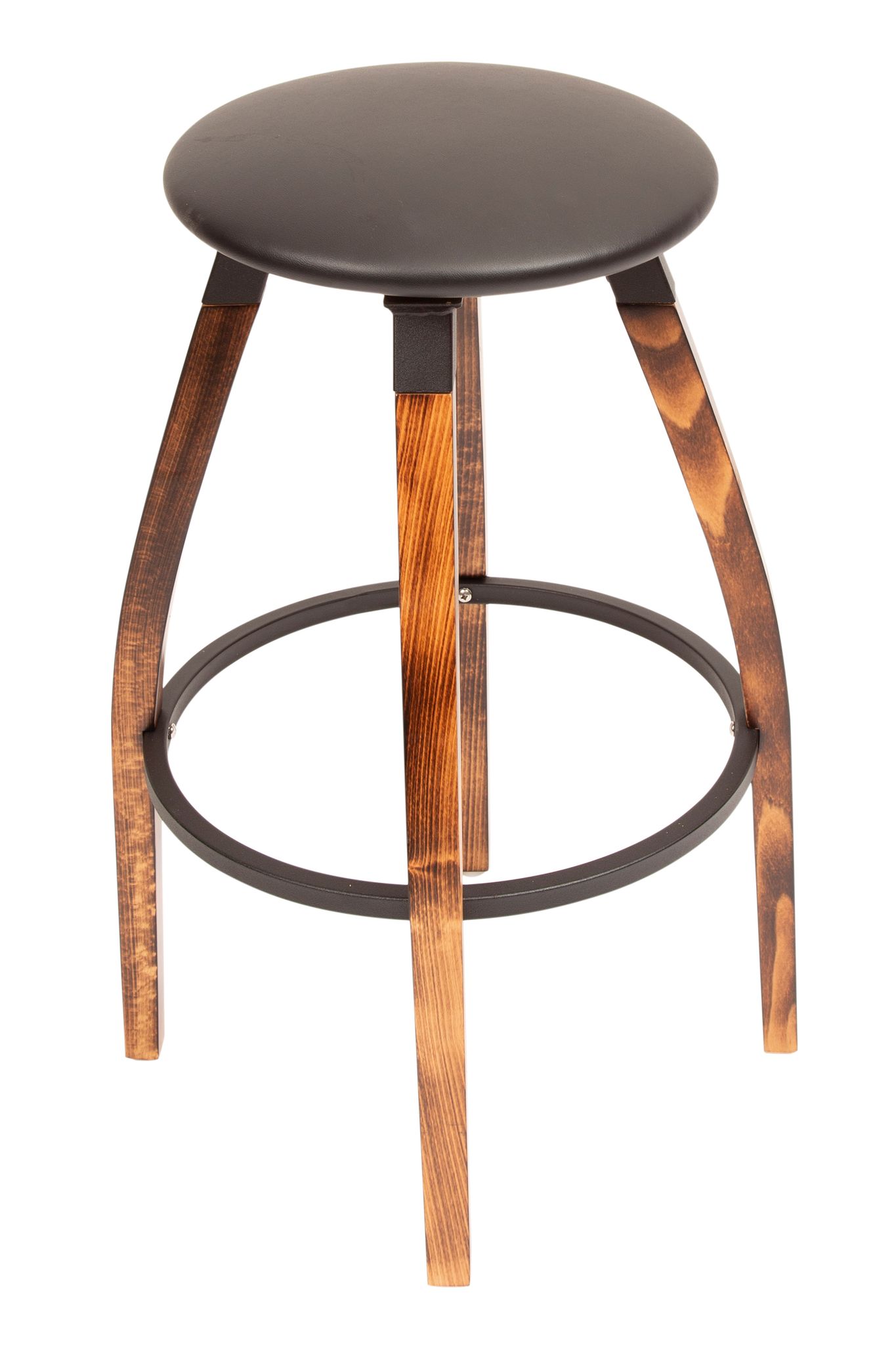 Upholstered Round Seat Barstool