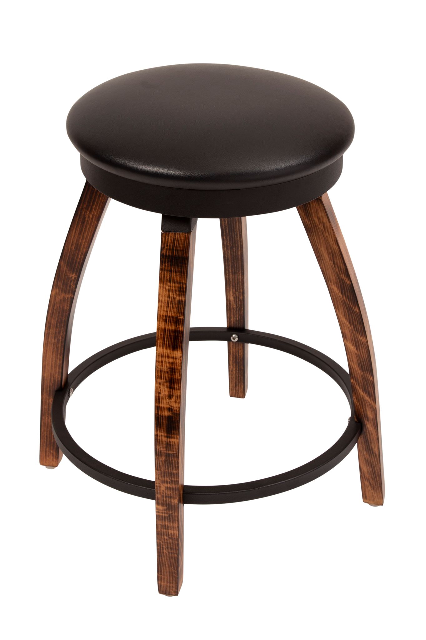 Upholstered Round Seat Counter Stool