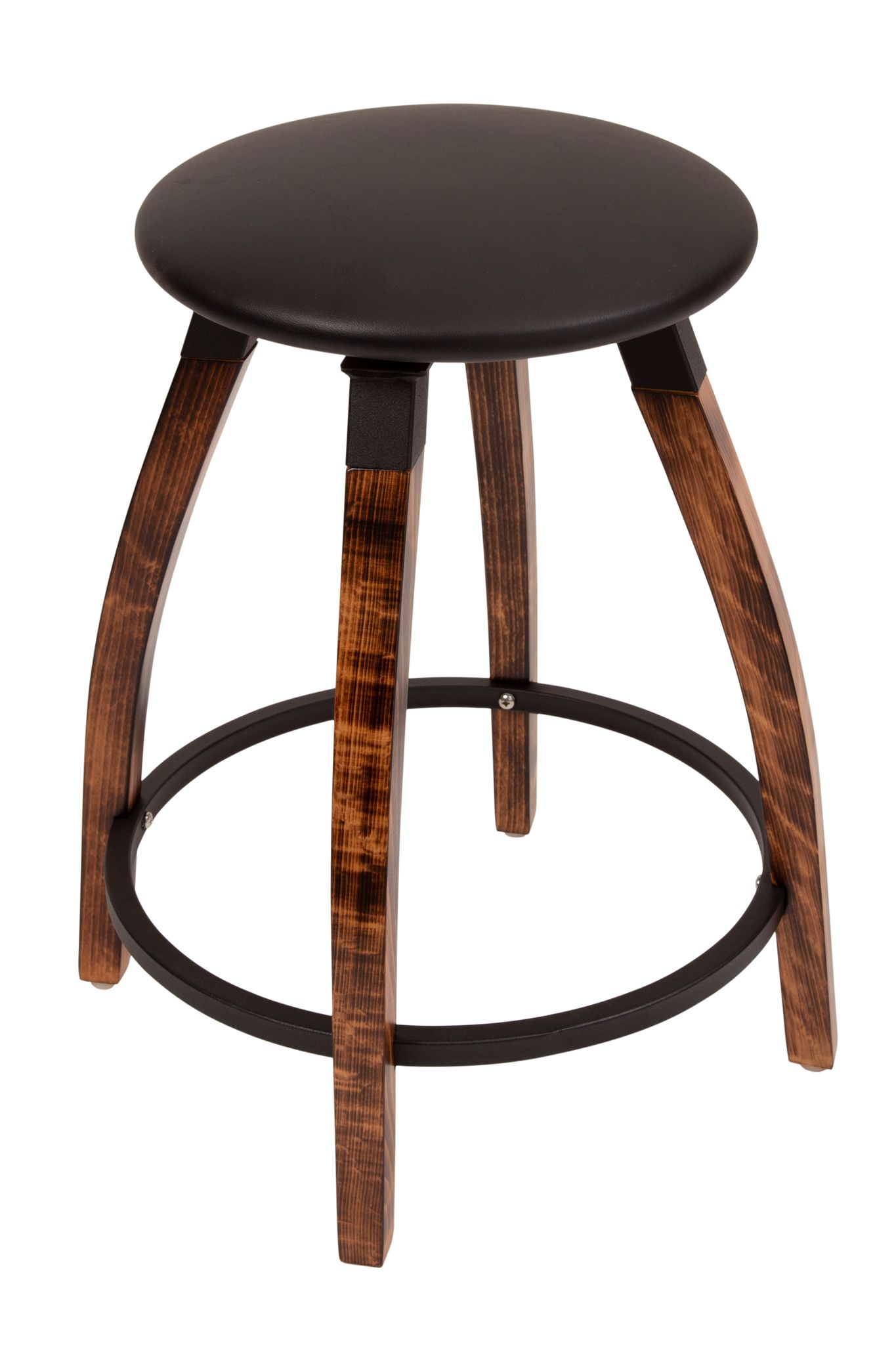 Upholstered Round Seat no ring Counter Stool