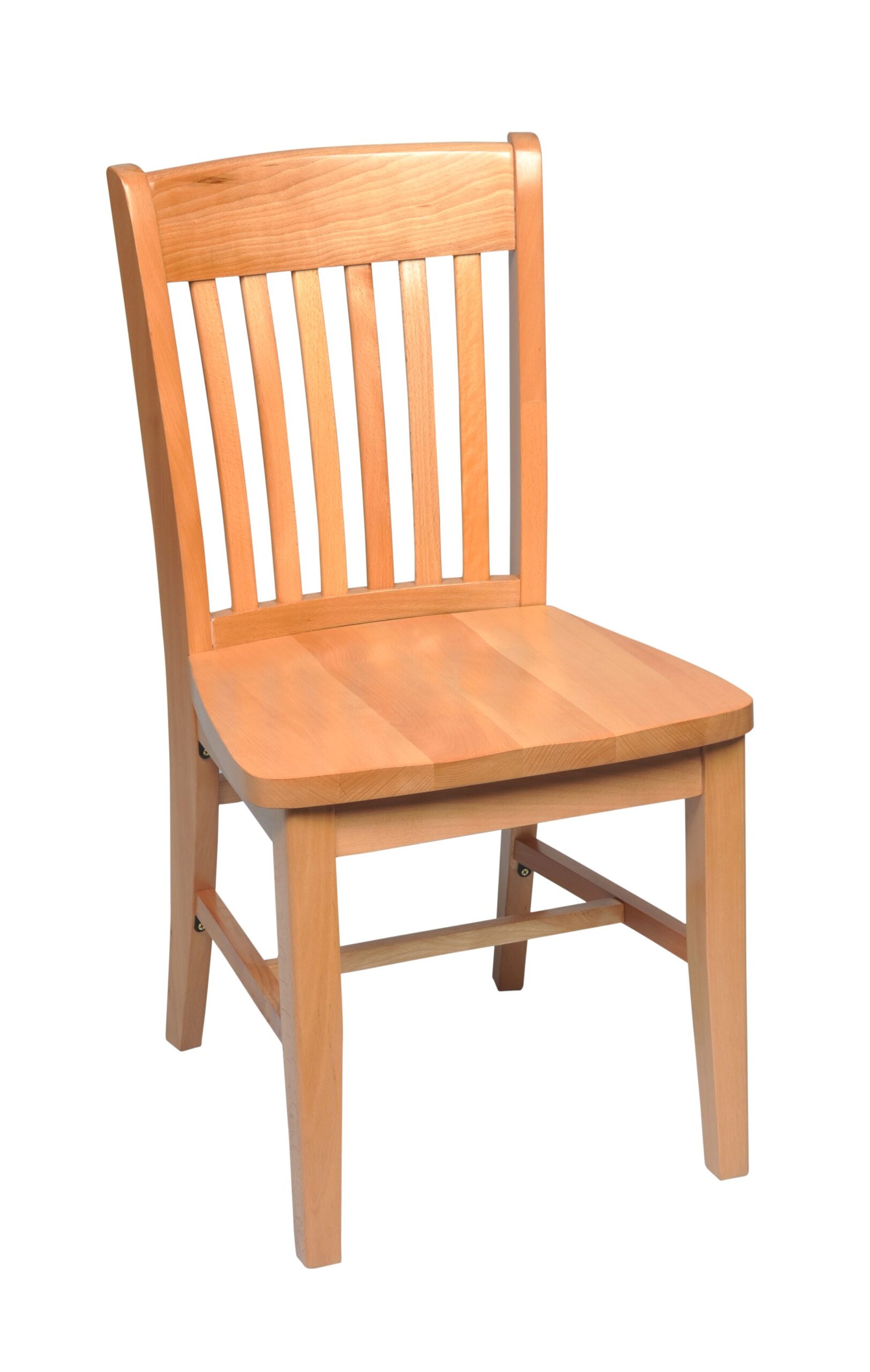 Wood chair with solid wood seat natural LR